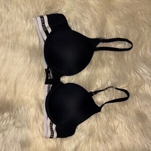 Tommy Hilfiger Women's Black and White Bra